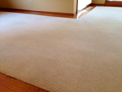 tan carpet after a professional carpet cleaning service